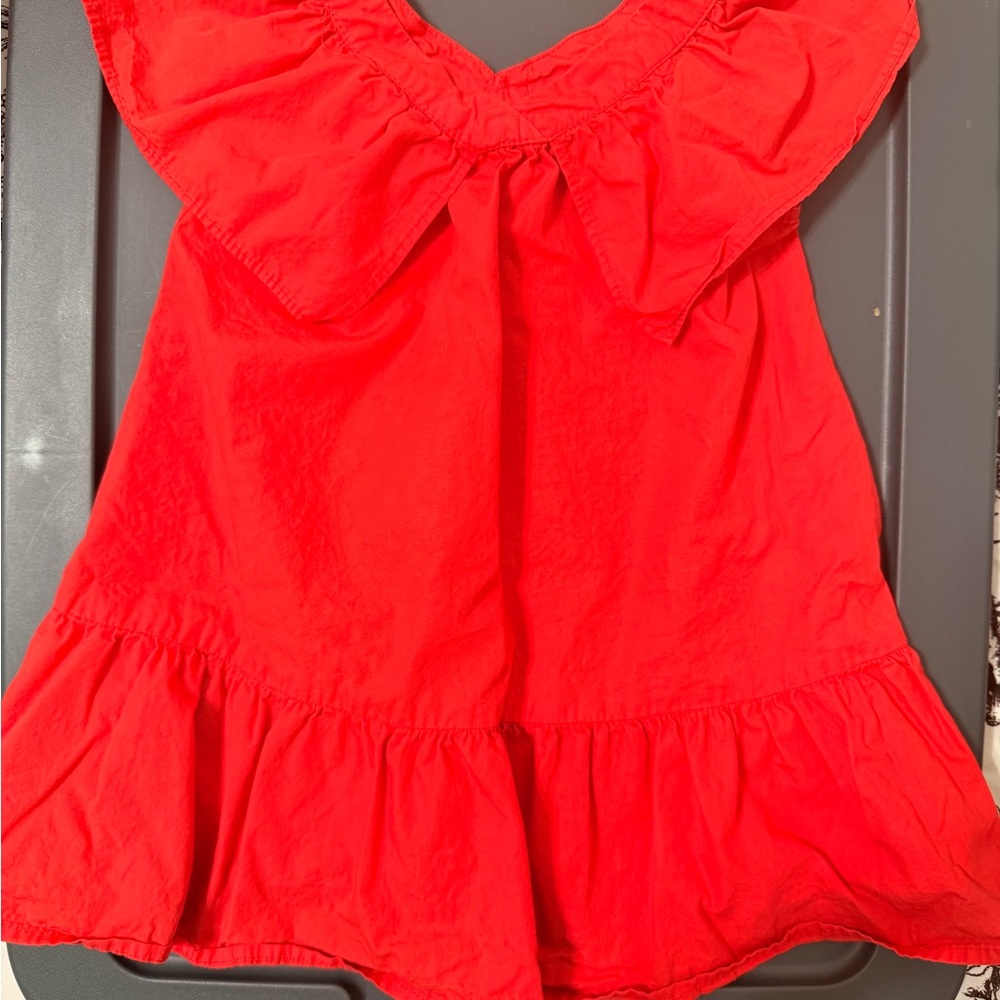 Zara Red Ruffled dress